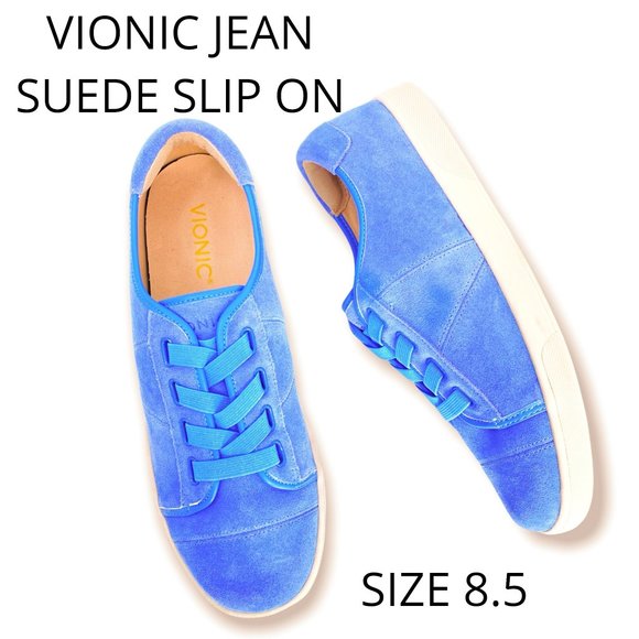 Vionic Shoes - Vionic Slip-On Jean Comfort Sneakers Suede in Periwinkle Size 8.5 New No Box